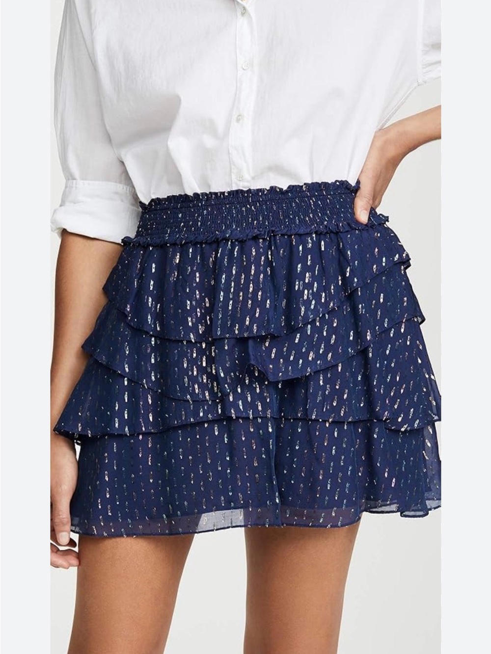 Ramy Brook Women’s Multi Lurex Tabitha Mini Skirt Large